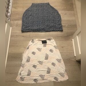 SET 2 Multi Purpose Covers Milk Snob & Nordstrom Two Geometric Patterns Unisex